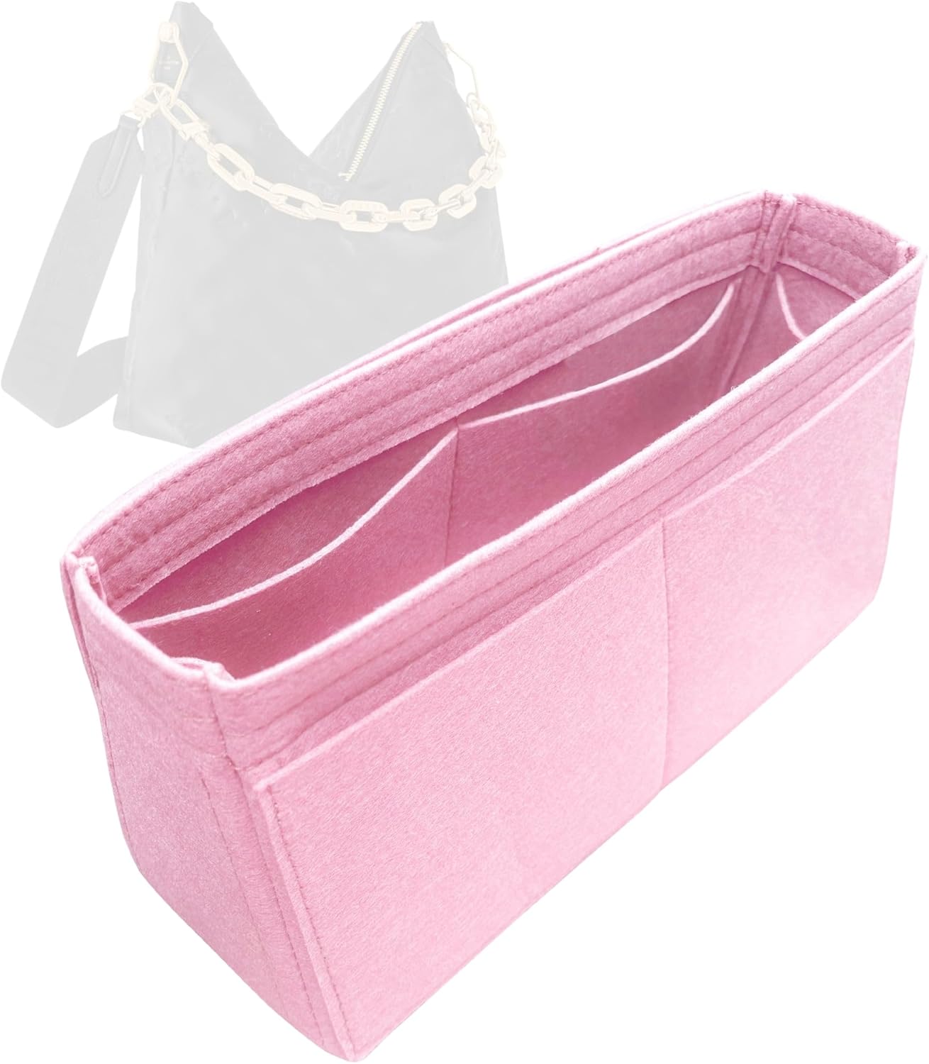 Organizer for Coussin Hobo MM, Felt Bag Insert (Blossom)