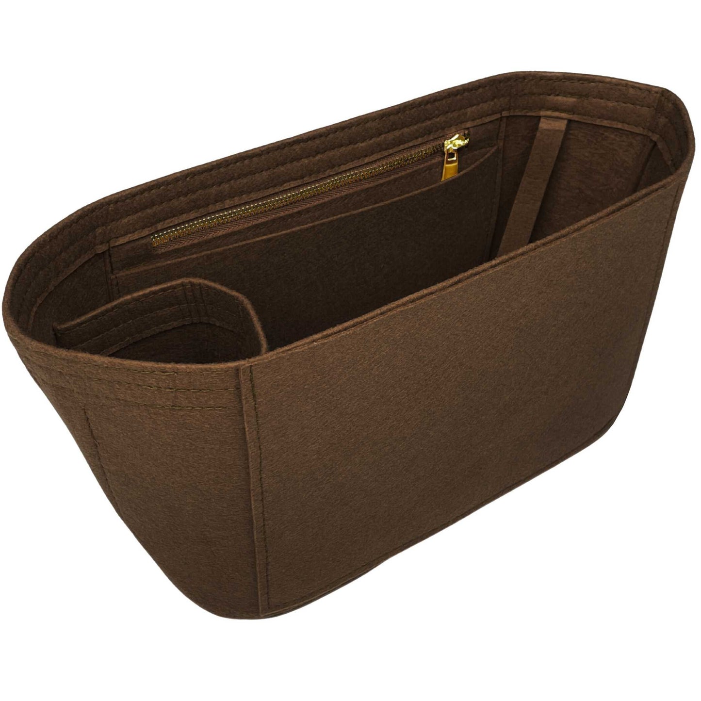 Bag Insert for (Mulberry, Mini Zipped Bayswater) Organizer of Felt Fabric