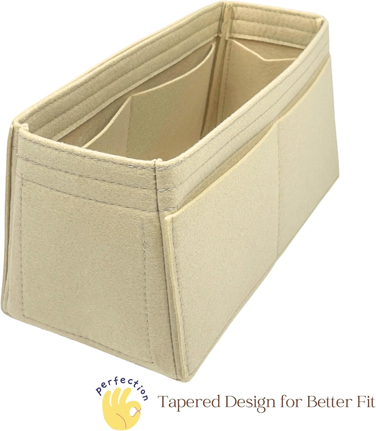 Organizer for Coussin Hobo MM, Felt Bag Insert (Blossom)
