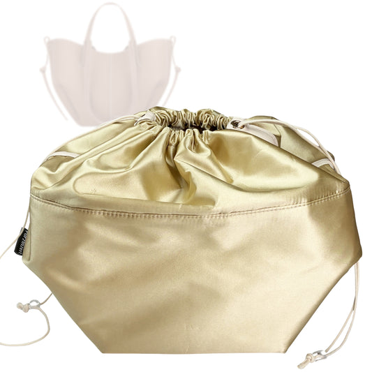 Bag Insert for (Cyme, Large) Organizer of Silk Satin with Drawstring Cover