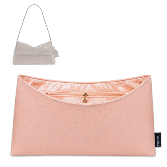 Bag Insert for (Coach, Chelsea Shoulder Bag 30) Organizer Tote Purse Organiser Liner Shaper [Dupont Paper Tyvek with Silk Interior]