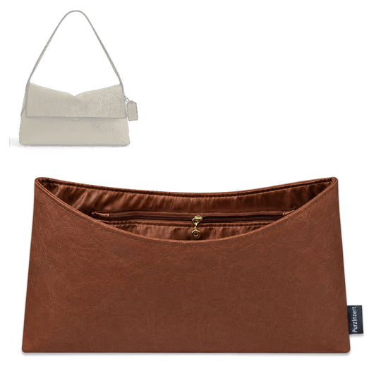 Bag Insert for (Coach, Chelsea Shoulder Bag 36) Organizer Tote Purse Organiser Liner Shaper [Dupont Paper Tyvek with Silk Interior]
