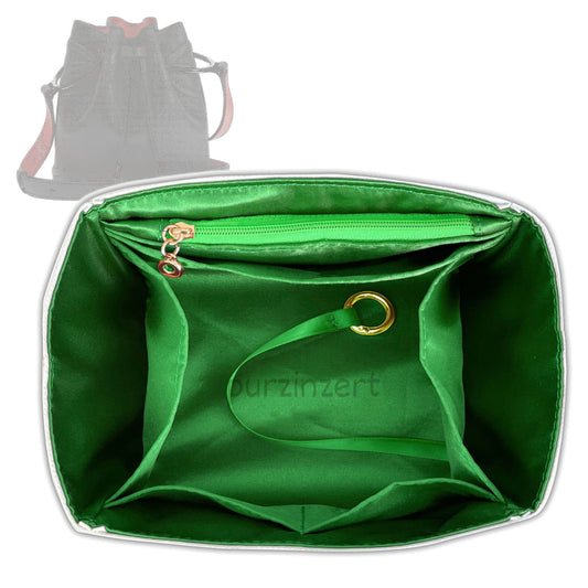 Bag Insert for (Christian Louboutin, By My Side leather bucket bag) Organizer Tote Purse Organiser Liner Shaper [Dupont Paper Tyvek with Silk Interior]