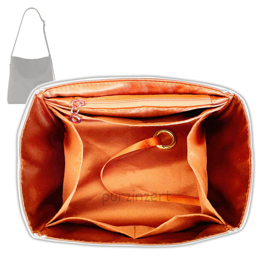 Bag Insert for (LV, Verso Hobo) Organizer Tote Purse Organiser Liner Shaper [Dupont Paper Tyvek with Silk Interior]