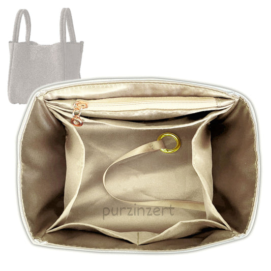 Bag Insert for (Songmont, Large Song Bag) Organizer Tote Purse Organiser Liner Shaper [Dupont Paper Tyvek with Silk Interior]