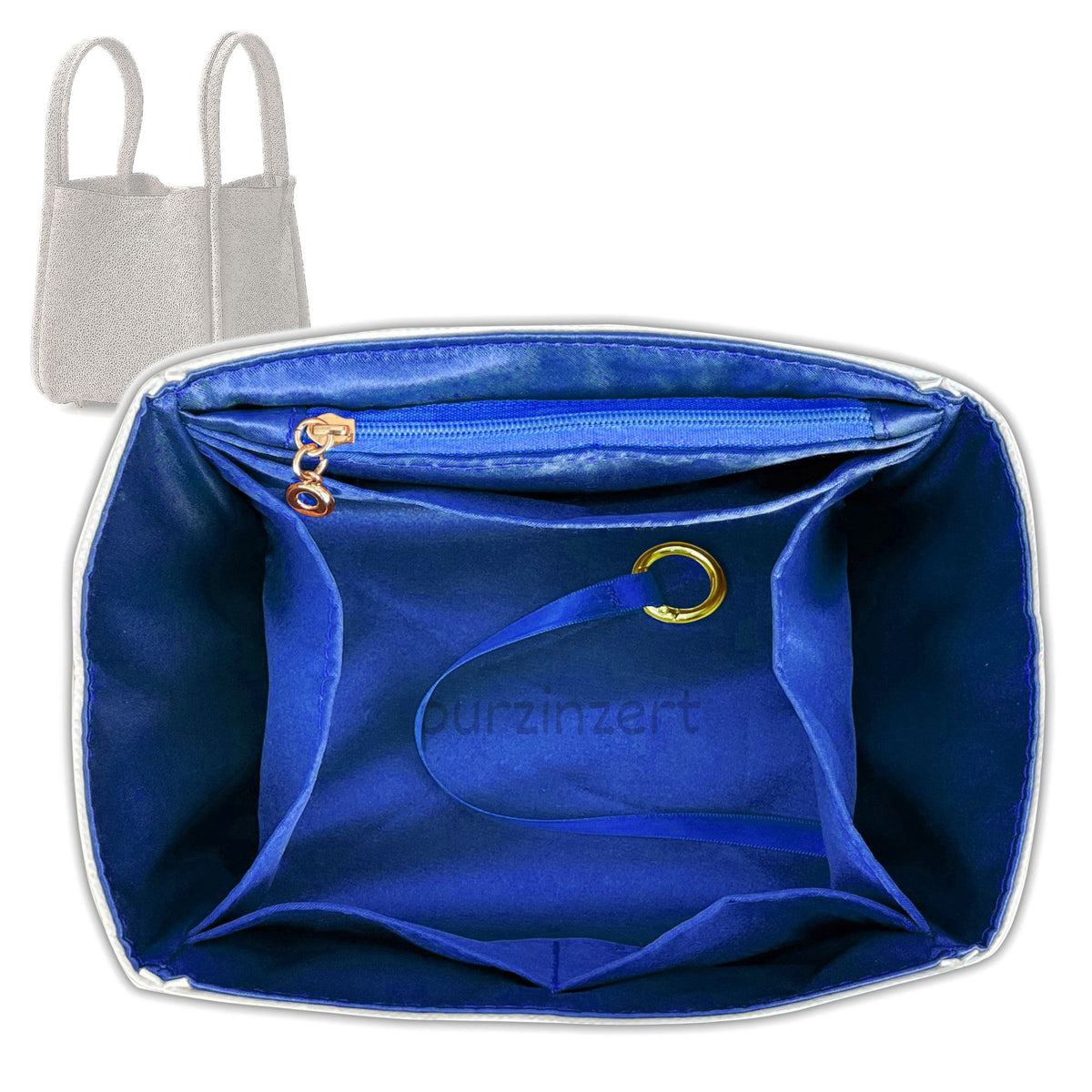 Bag Insert for (Songmont, Medium Song Bag) Organizer Tote Purse Organiser Liner Shaper [Dupont Paper Tyvek with Silk Interior]