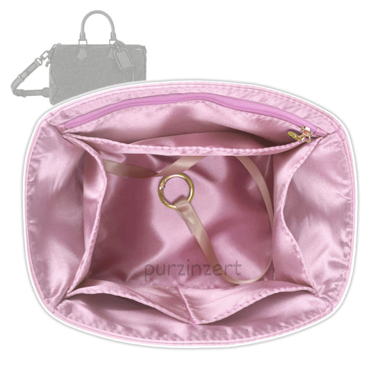 Bag Insert for (LV, P9 Speedy 30) Organizer Tote Purse Organiser Liner Shaper [Dupont Paper Tyvek with Silk Interior]