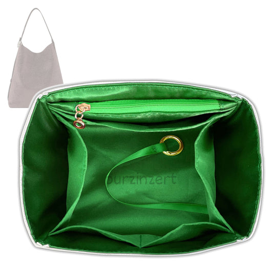 Bag Insert for (LV, Hobo MM) Organizer Tote Purse Organiser Liner Shaper [Dupont Paper Tyvek with Silk Interior]