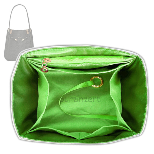 Bag Insert for (Tory Burch, Lee Radziwill Bucket Bag) Organizer Tote Purse Organiser Liner Shaper [Dupont Paper Tyvek with Silk Interior]