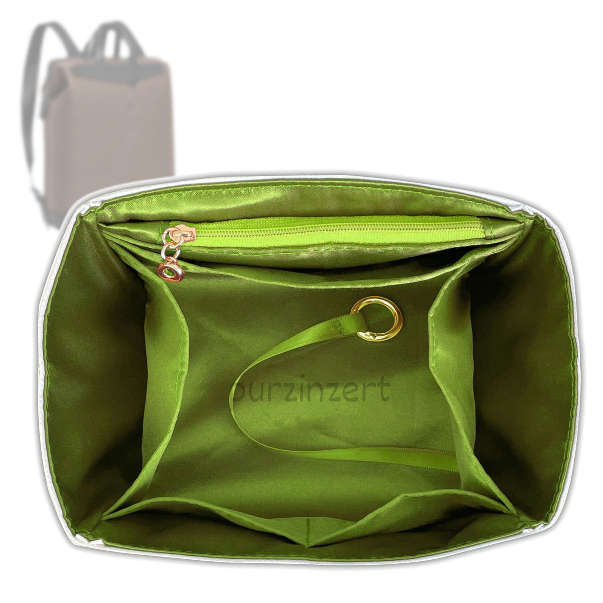 Bag Insert for (Goyard, Cisalpin Backpack) Organizer Tote Purse Organiser Liner Shaper [Dupont Paper Tyvek with Silk Interior]