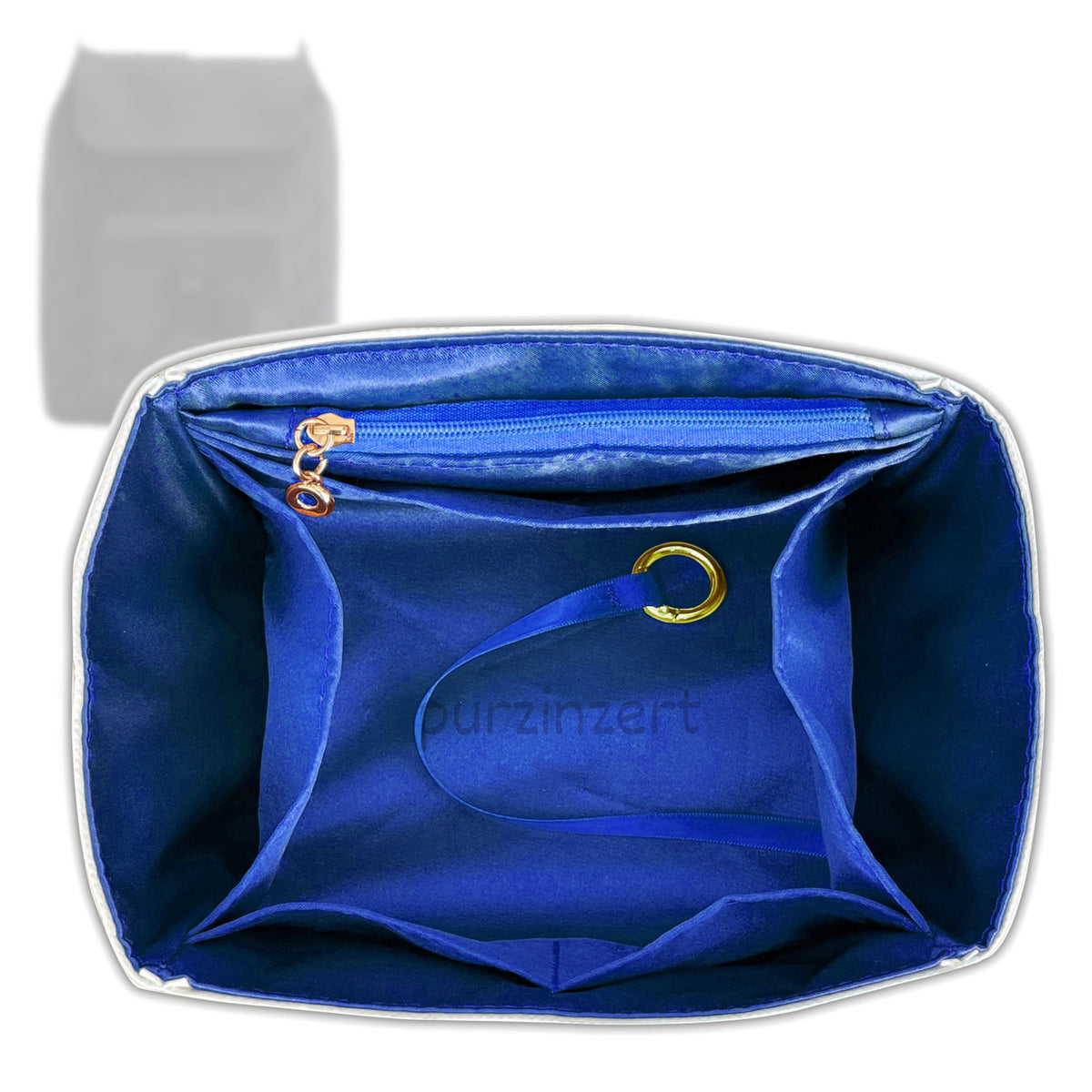 Bag Insert for (Dior, Saddle Backpack with Flap) Organizer Tote Purse Organiser Liner Shaper [Dupont Paper Tyvek with Silk Interior]