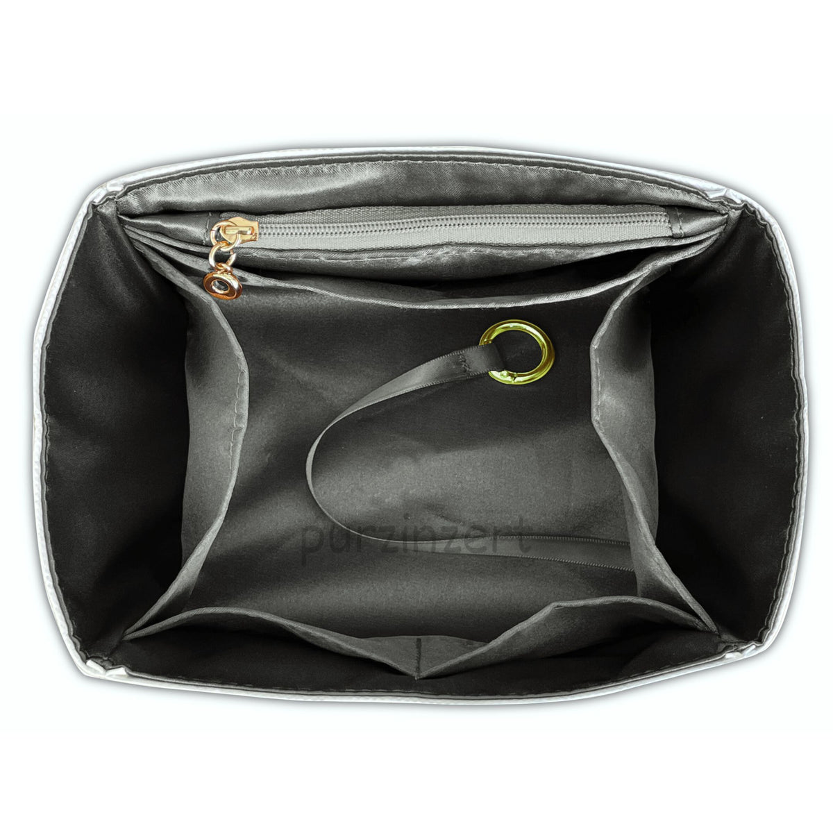 Bag Insert for (Toteme, Belted leather bucket bag) Organizer of DupontPaper with Silk Interior