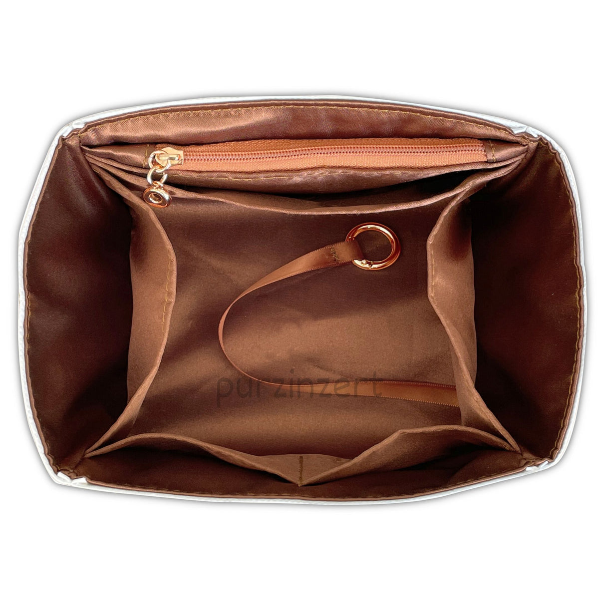 Bag Insert for (Loro Piana, Large Bale bag) Organizer of DupontPaper with Silk Interior