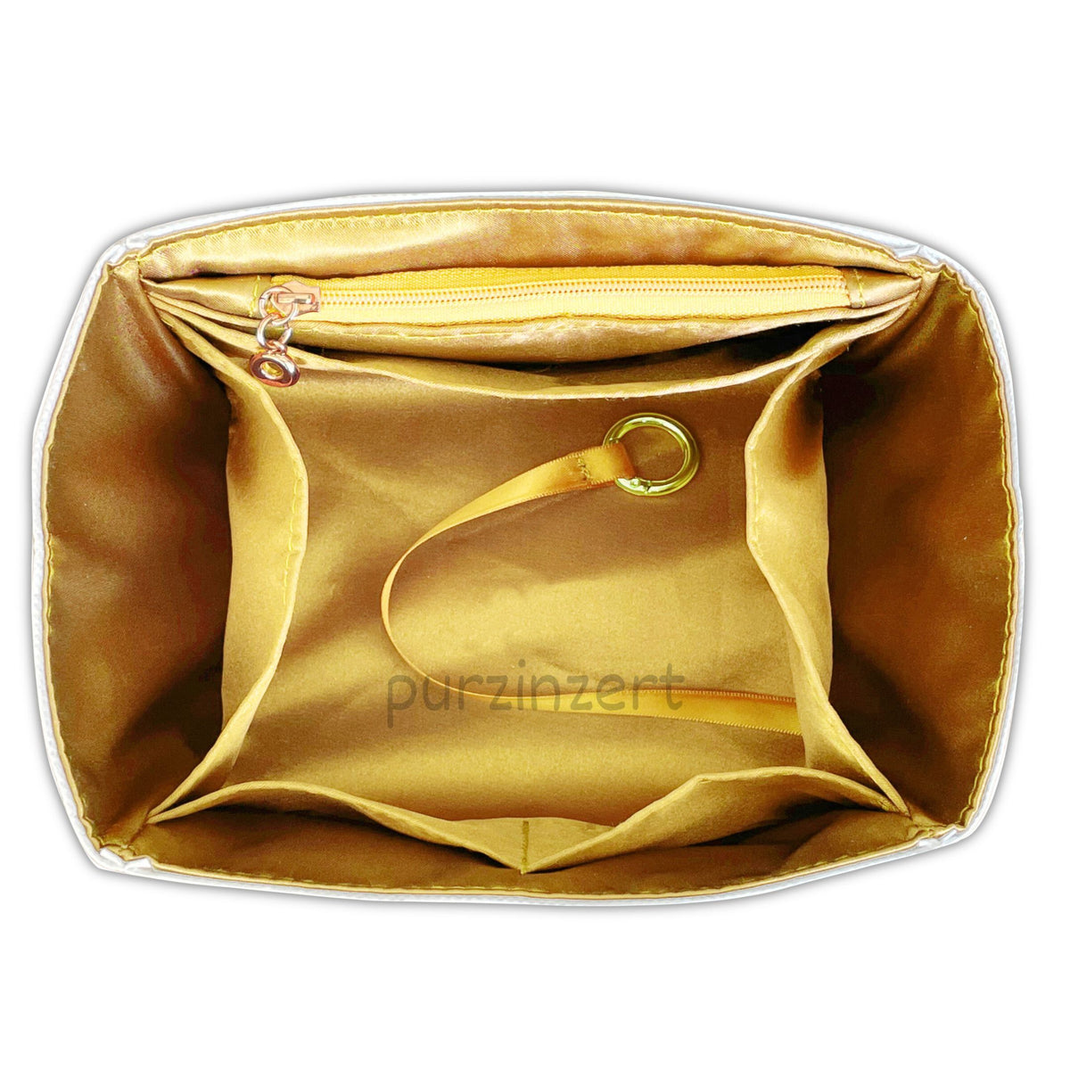 Bag Insert for (Loro Piana, Large Bale bag) Organizer of DupontPaper with Silk Interior