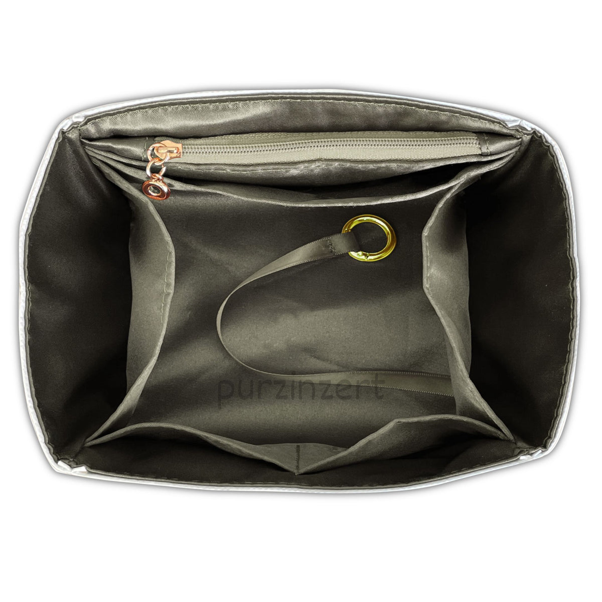 Bag Insert for (Loro Piana, Large Bale bag) Organizer of DupontPaper with Silk Interior