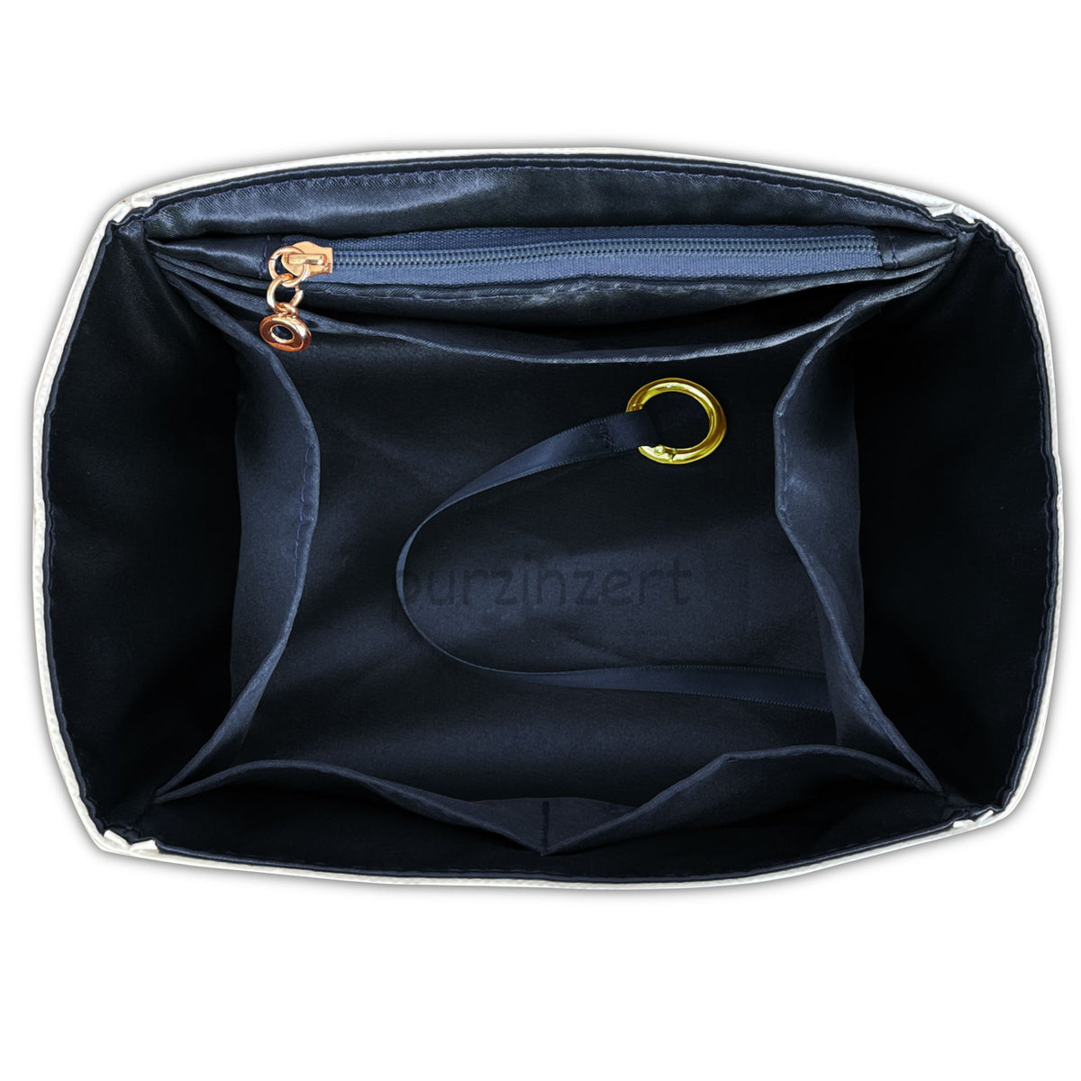Bag Insert for (Loro Piana, Large Bale bag) Organizer of DupontPaper with Silk Interior