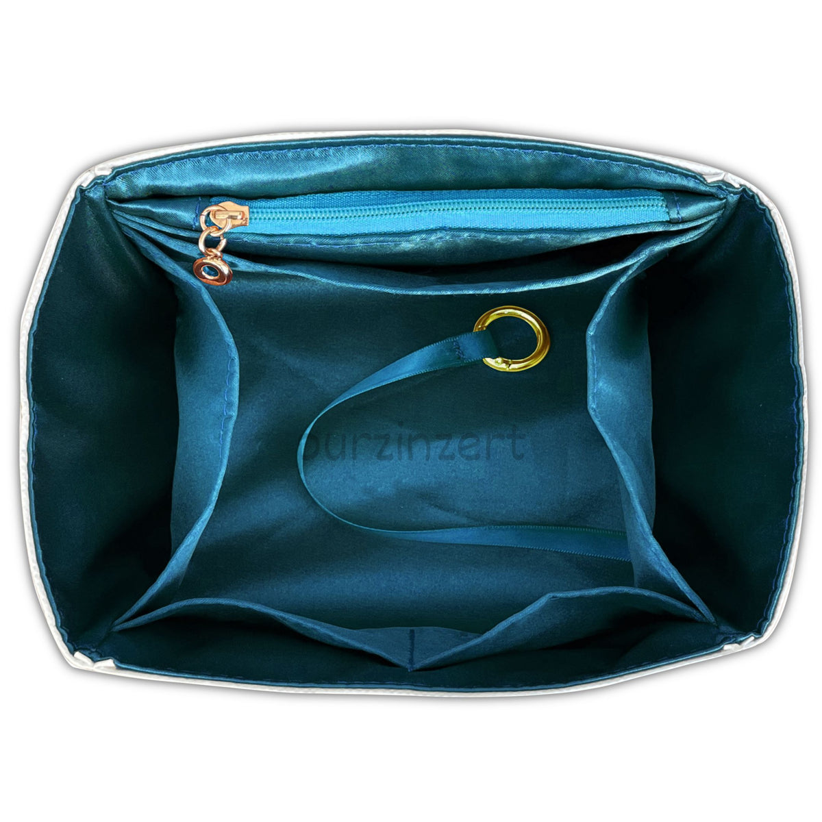 Bag Insert for (Longchamp, Le Pliage One M Backpack) Organizer of DupontPaper with Silk Interior