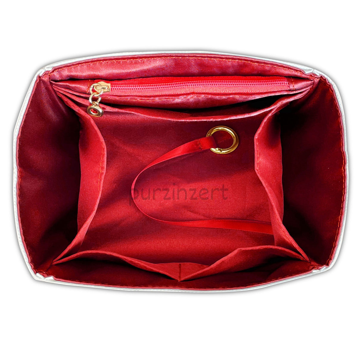 Bag Insert for (Loro Piana, Large Bale bag) Organizer of DupontPaper with Silk Interior