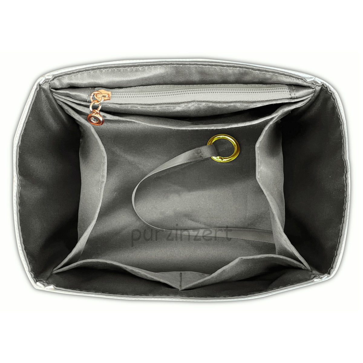 Bag Insert for (Loro Piana, Large Bale bag) Organizer of DupontPaper with Silk Interior