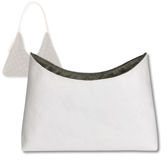 Bag Insert for (LV, Slouchy PM) Organizer Tote Purse Organiser Liner Shaper [Dupont Paper Tyvek with Silk Interior]