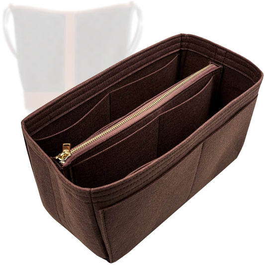 Bag Insert for (Celine, Medium Bucket in Triomphe) Organizer Tote Purse Organiser Liner Shaper [Premium Felt Material]