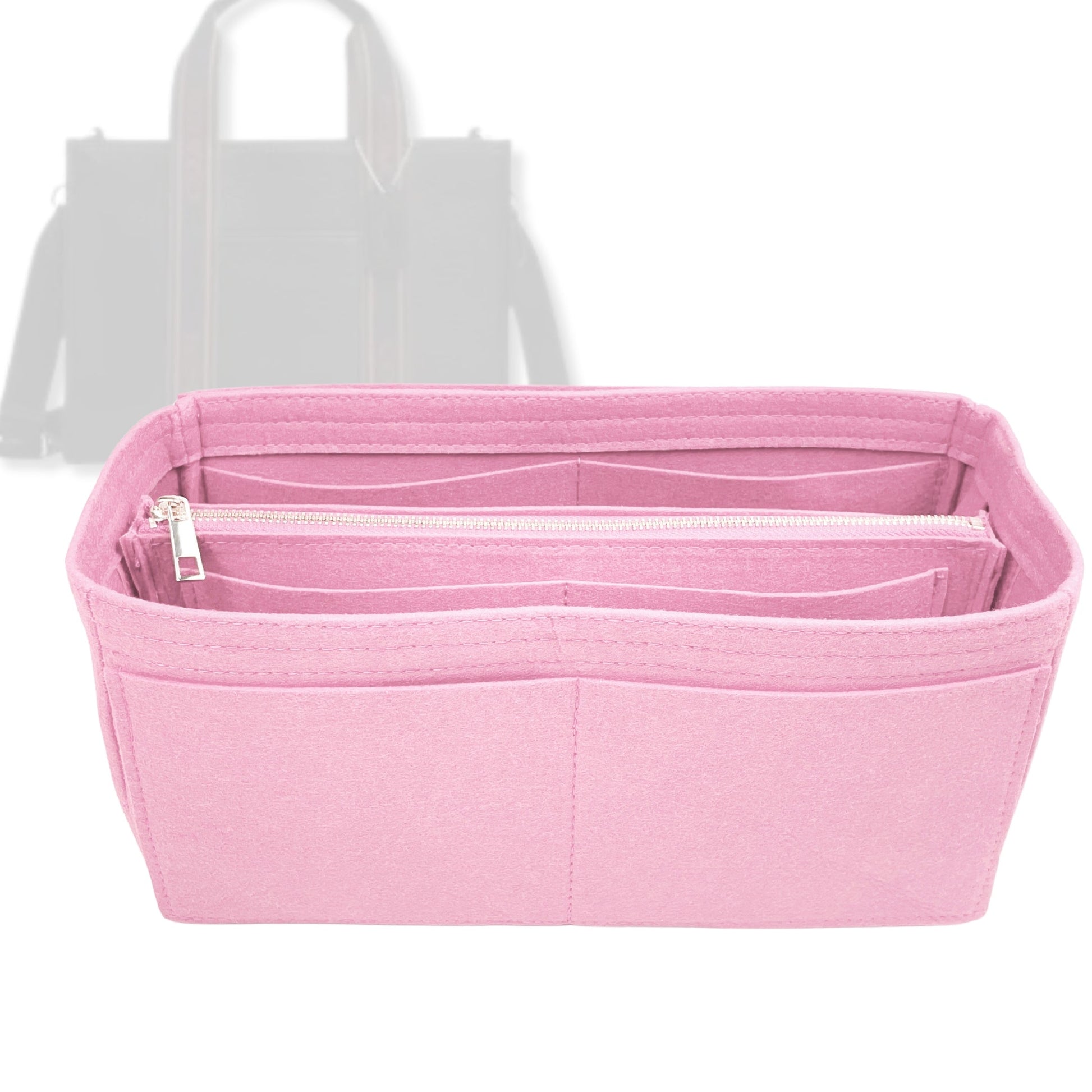 Bag Insert for (Coach, Smith Tote Bag 42) Organizer Tote Purse Organiser Liner Shaper [Premium Felt Material]