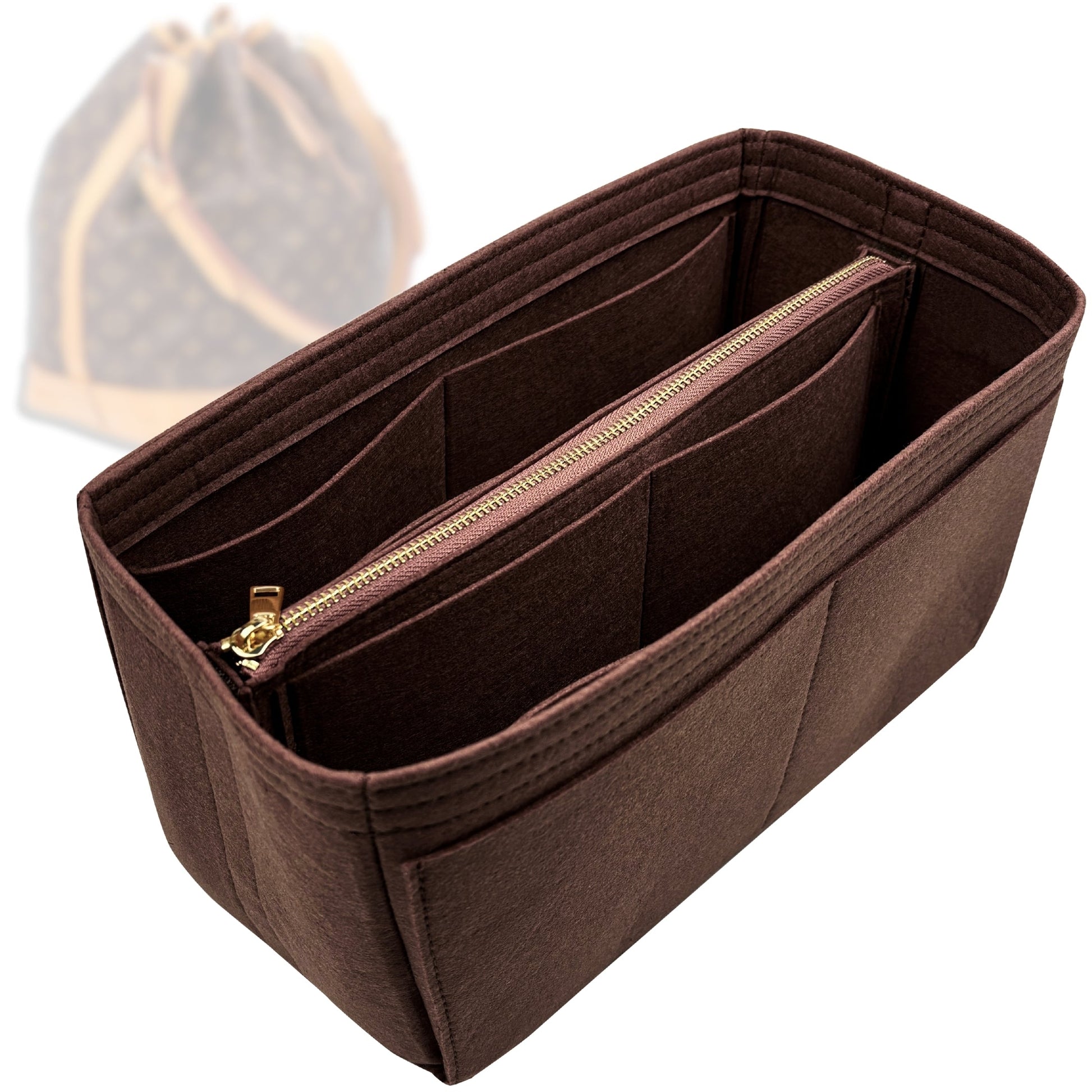 Bag Insert for (LV, Sac Noe Grande) Organizer Tote Purse Organiser Liner Shaper [Premium Felt Material]
