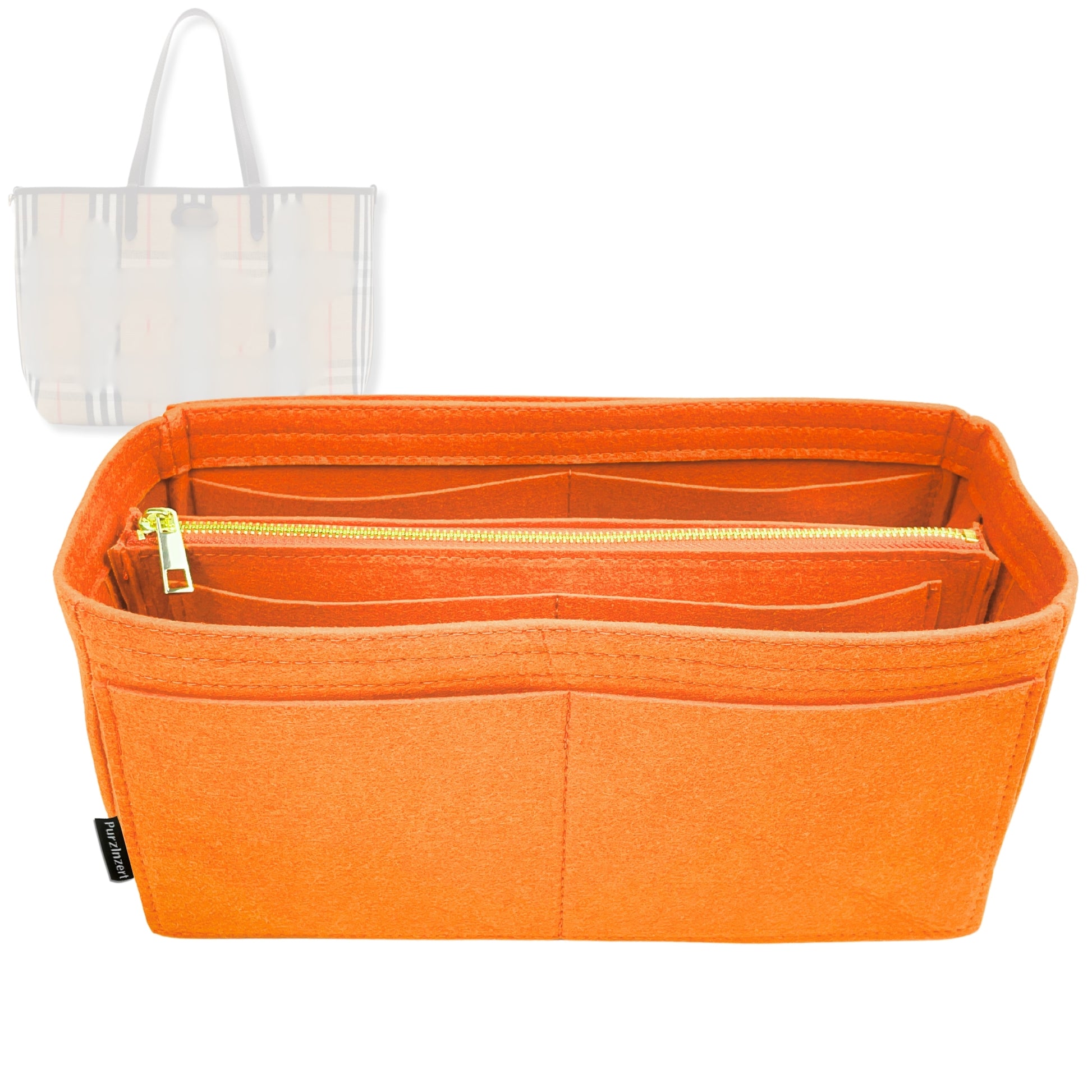 Bag Insert for (Burberry, Medium Reversible) Organizer Tote Purse Organiser Liner Shaper [Premium Felt Material]