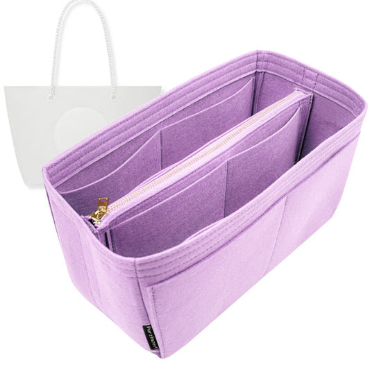 Bag Insert for (Tory Burch, Ella Chain Tote) Organizer Tote Purse Organiser Liner Shaper [Premium Felt Material]