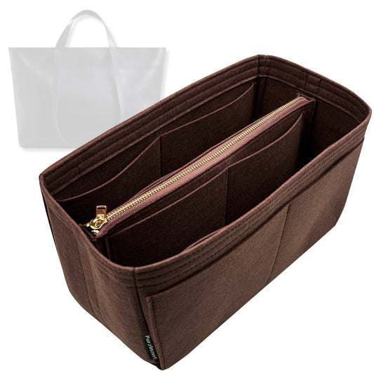 Bag Insert for (Madewell, Zip-Top Essential Tote) Organizer Tote Purse Organiser Liner Shaper [Premium Felt Material]