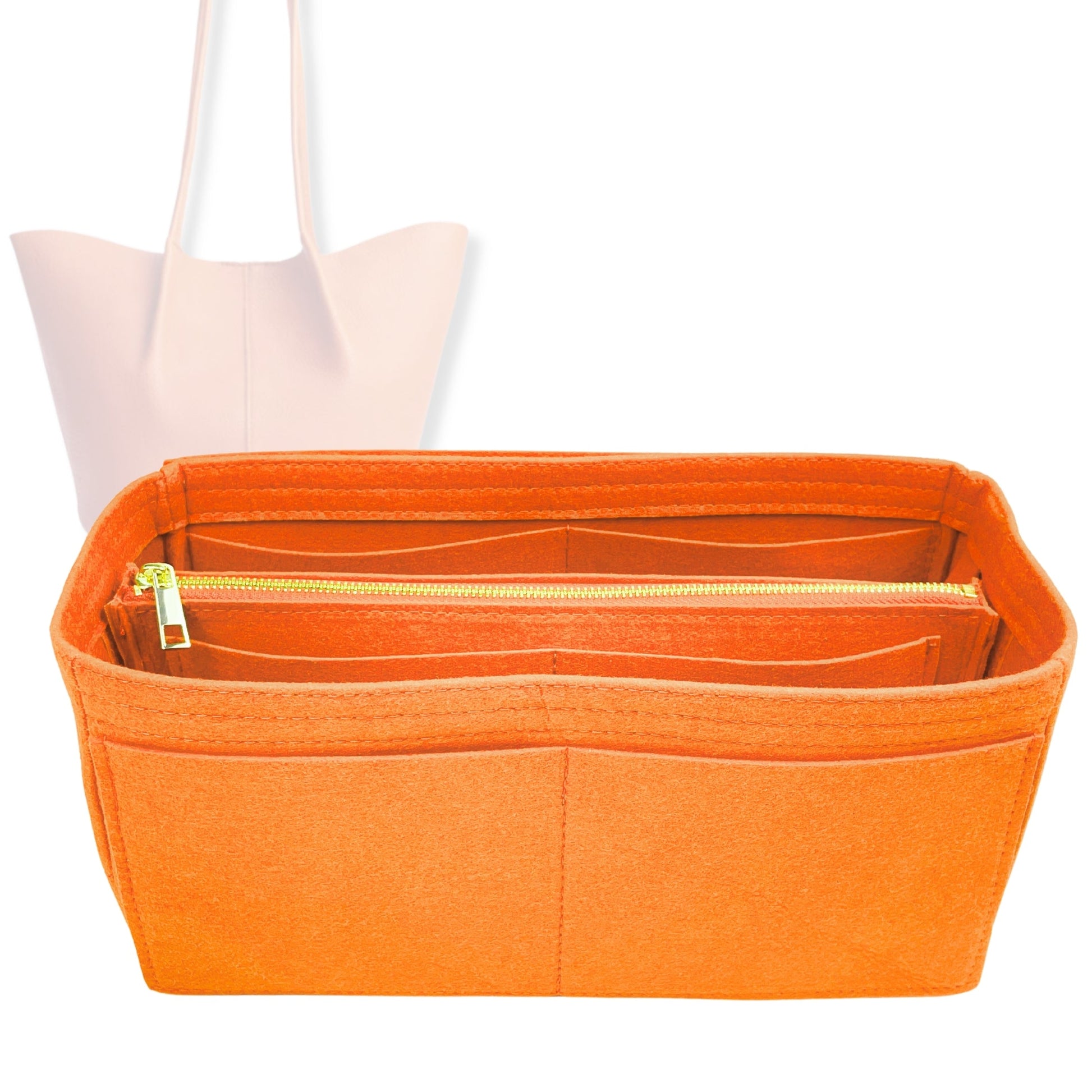 Bag Insert for (Portland Leather Goods, Devan Bucket Tote Large) Organizer Tote Purse Organiser Liner Shaper [Premium Felt Material]