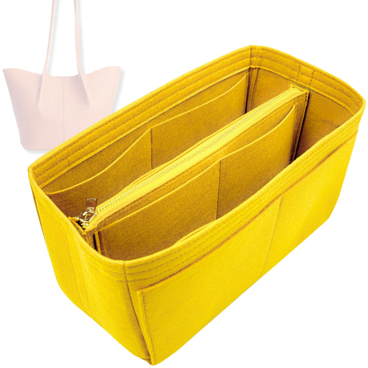 Bag Insert for (Portland Leather Goods, Devan Bucket Tote Classic) Organizer Tote Purse Organiser Liner Shaper [Premium Felt Material]