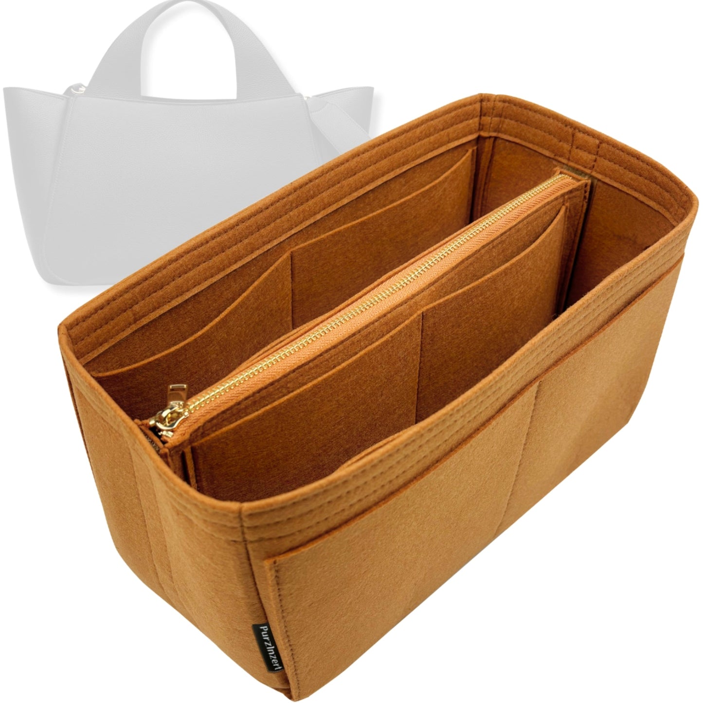 Bag Insert for (Cuyana, Mila Satchel) Organizer Tote Purse Organiser Liner Shaper [Premium Felt Material]