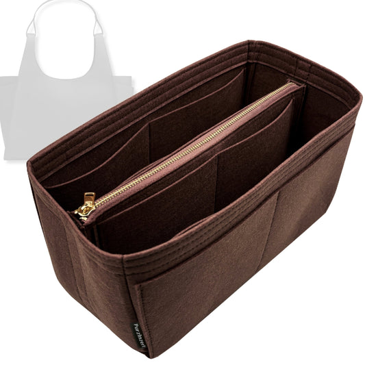 Bag Insert for (Cuyana, Double Loop Satchel) Organizer Tote Purse Organiser Liner Shaper [Premium Felt Material]