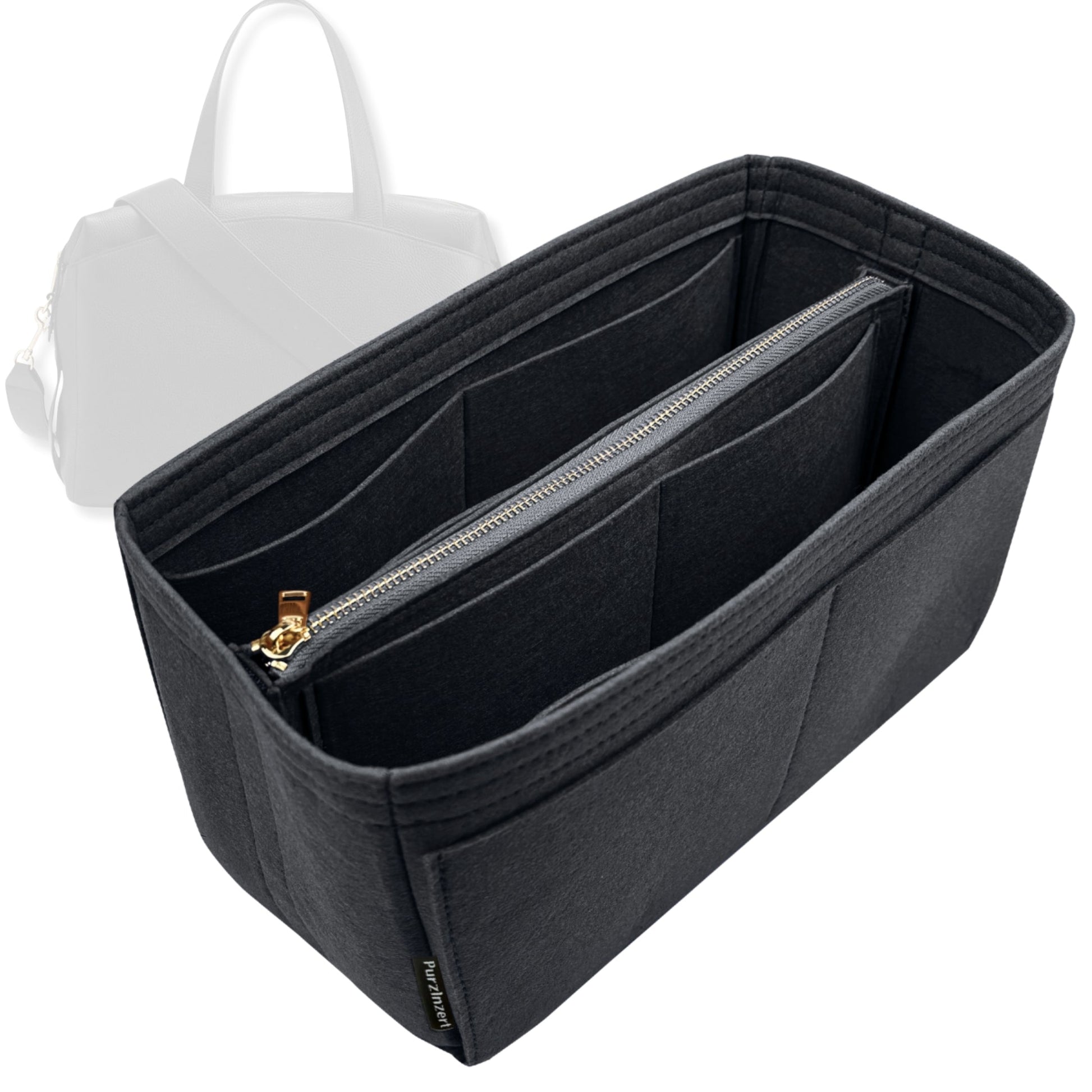 Bag Insert for (Cuyana, Overnight Bag) Organizer Tote Purse Organiser Liner Shaper [Premium Felt Material]