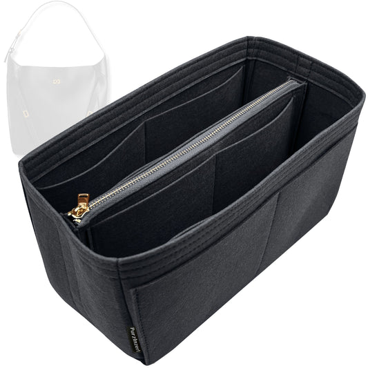 Bag Insert for (Balenciaga, Bel Air Hobo Bag Small) Organizer Tote Purse Organiser Liner Shaper [Premium Felt Material]