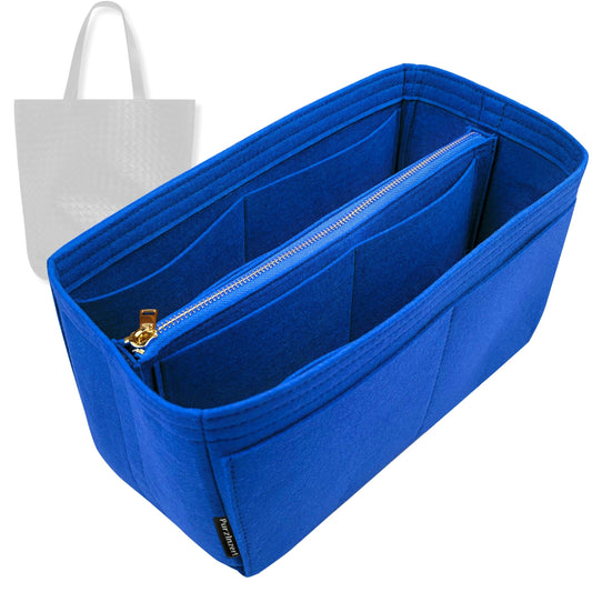 Bag Insert for (Bottega Veneta, Intrecciato North-South Tote Small) Organizer Tote Purse Organiser Liner Shaper [Premium Felt Material]