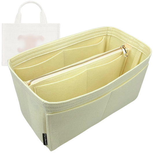 Bag Insert for (Celine, Small Cabas Thais) Organizer Tote Purse Organiser Liner Shaper [Premium Felt Material]