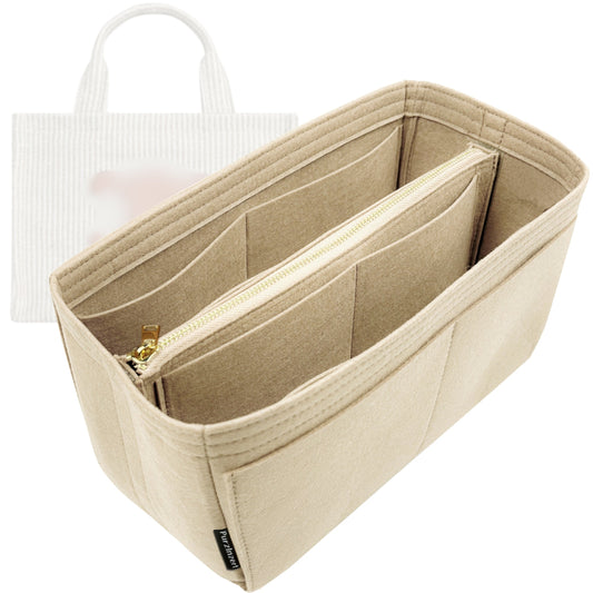 Bag Insert for (Celine, Large Cabas Thais) Organizer Tote Purse Organiser Liner Shaper [Premium Felt Material]