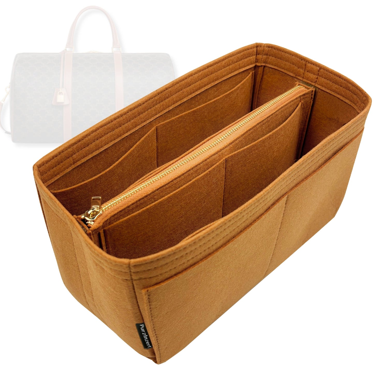Bag Insert for (Celine, Medium Travel Bag) Organizer Tote Purse Organiser Liner Shaper [Premium Felt Material]