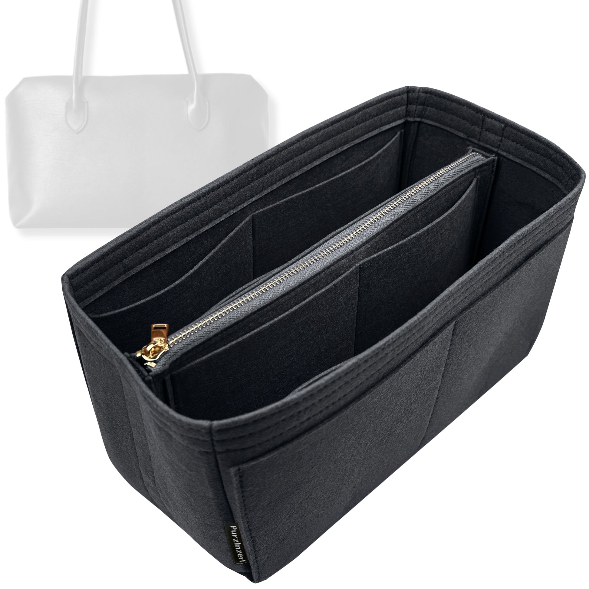 Bag Insert for (The Row, Terrasse Bag) Organizer Tote Purse Organiser Liner Shaper [Premium Felt Material]
