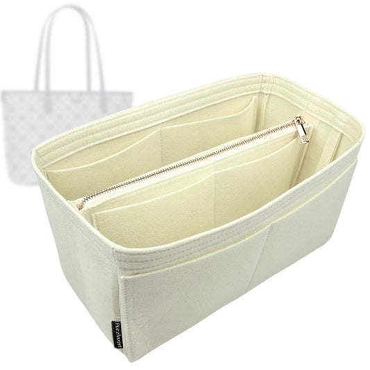 Bag Insert for (Tory Burch, Small T Monogram Zip Tote) Organizer Tote Purse Organiser Liner Shaper [Premium Felt Material]