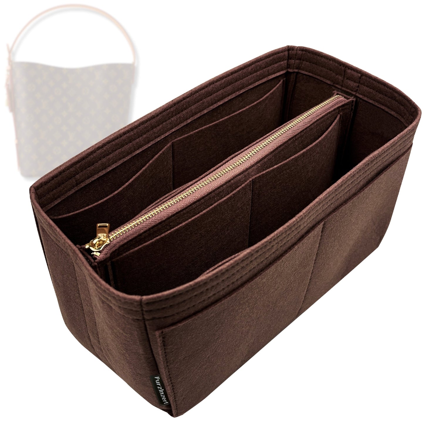 Bag Insert for (LV, All In BB Bucket) Organizer Tote Purse Organiser Liner Shaper [Premium Felt Material]