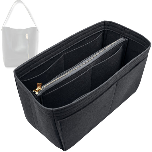 Bag Insert for (AllSaints, Alba Leather Hobo Bag) Organizer Tote Purse Organiser Liner Shaper [Premium Felt Material]