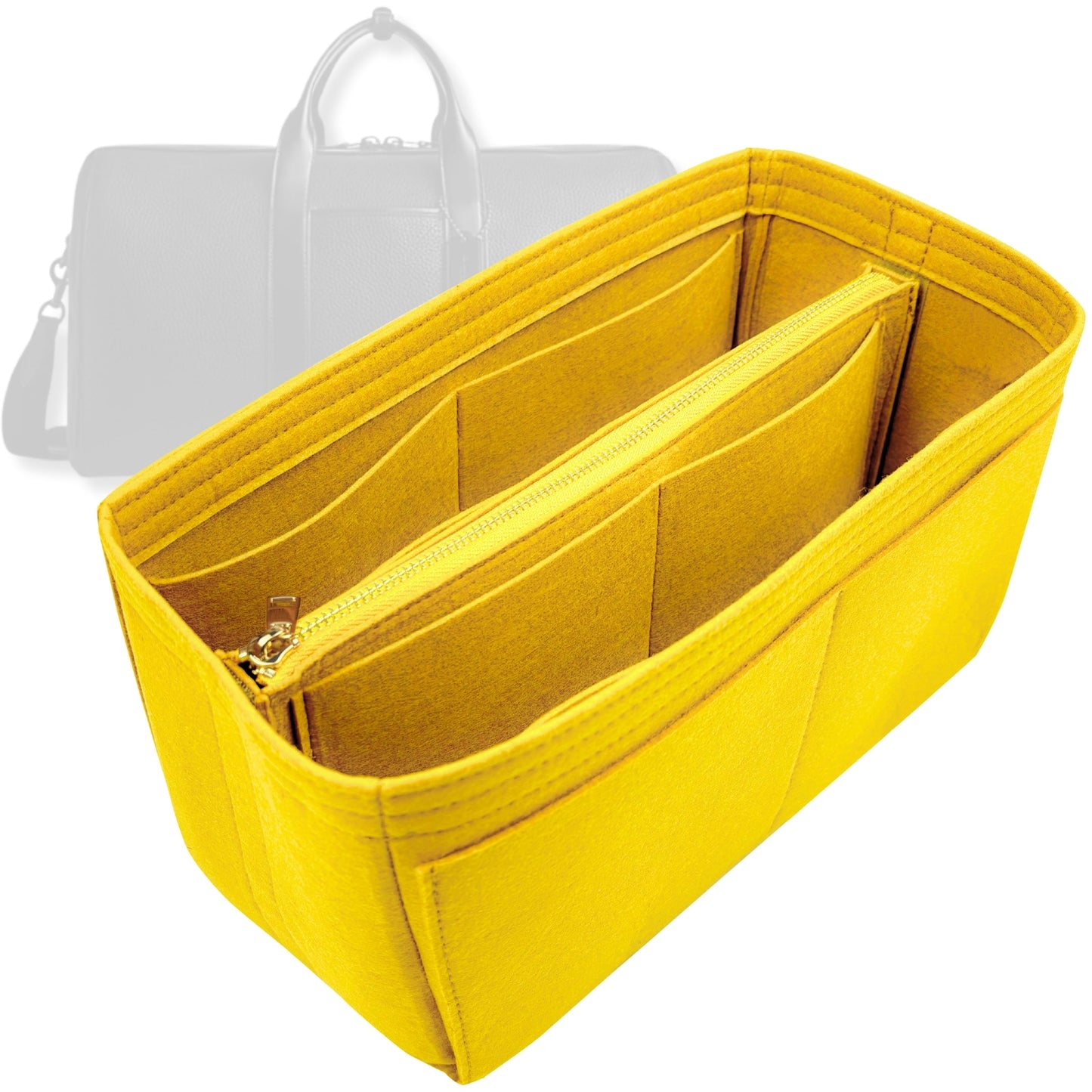 Bag Insert for (Coach, GOTHAM DUFFLE BAG 45) Organizer Tote Purse Organiser Liner Shaper [Premium Felt Material]