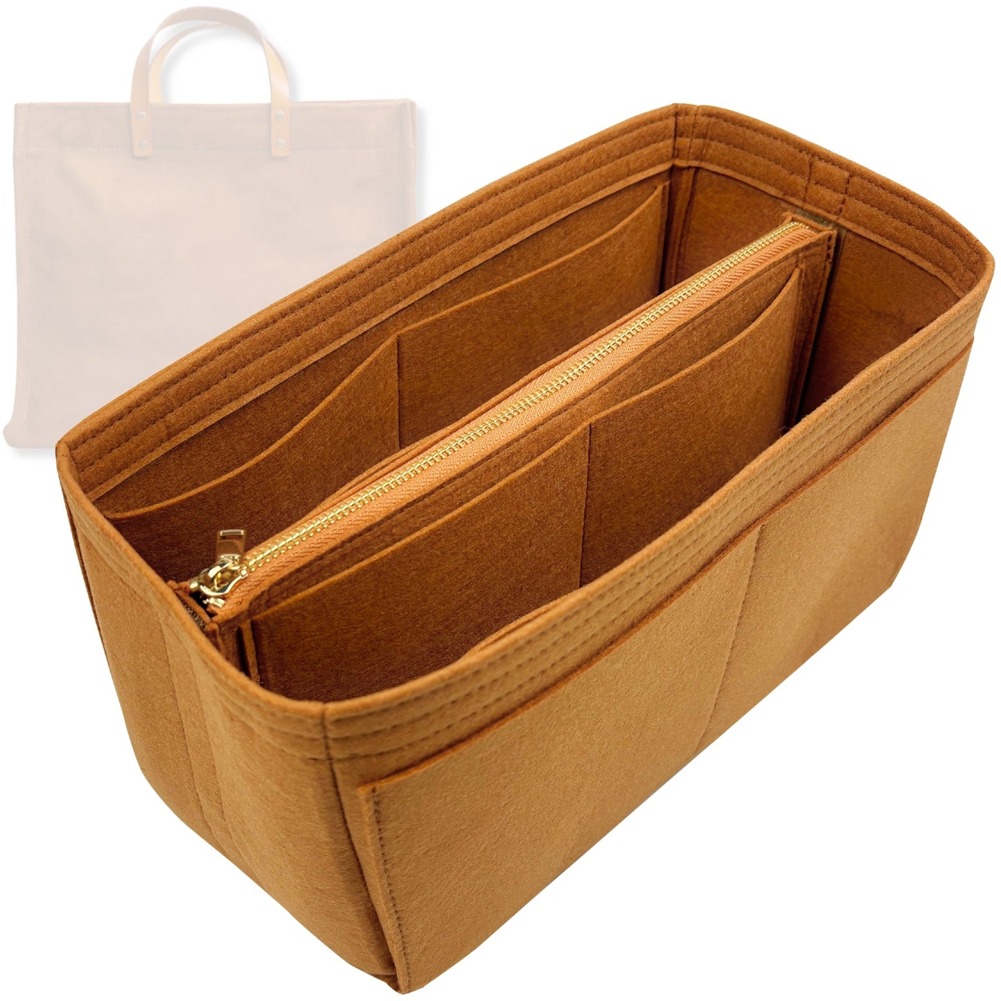 Bag Insert for (Parker Thatch, XL Mimi) Organizer Tote Purse Organiser Liner Shaper [Premium Felt Material]