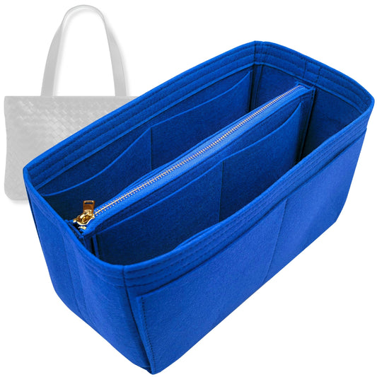 Bag Insert for (Bottega Veneta, Large Intrecciato Zipped Tote) Organizer Tote Purse Organiser Liner Shaper [Premium Felt Material]