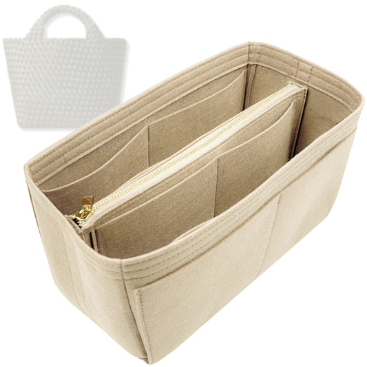 Bag Insert for (Naghedi, St Barths Small Tote) Organizer Tote Purse Organiser Liner Shaper [Premium Felt Material]
