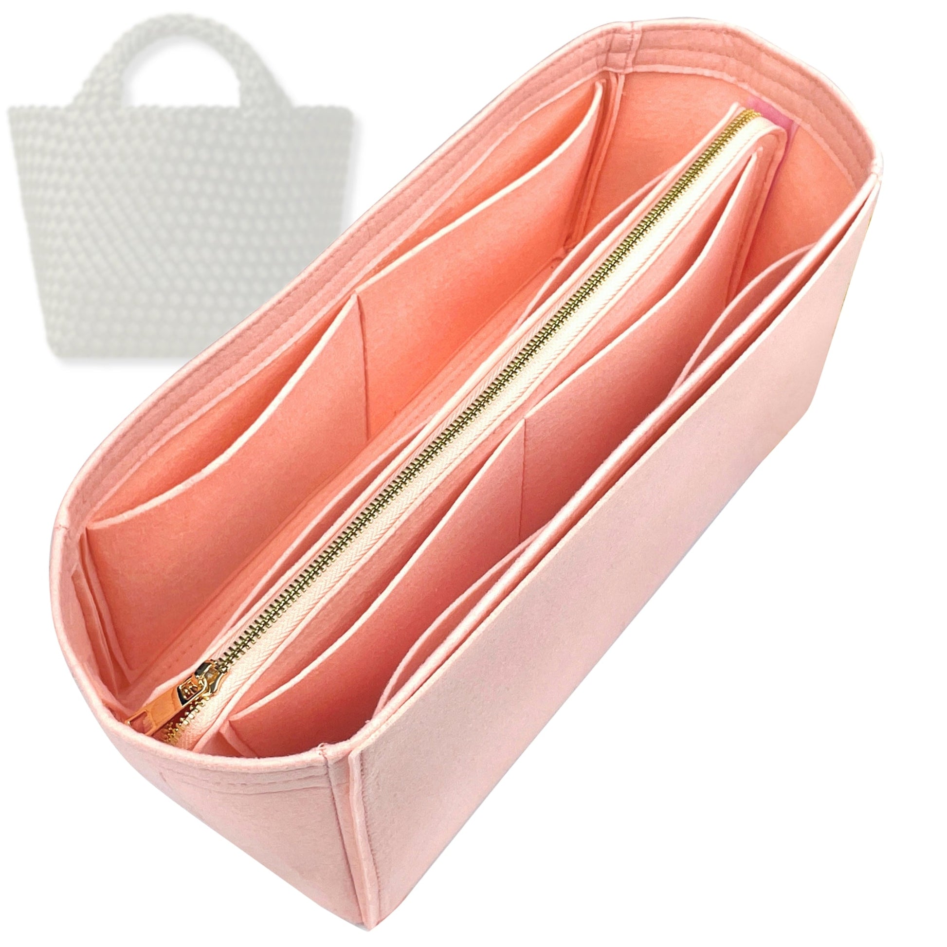 Bag Insert for (Naghedi, St Barths Medium Tote) Organizer Tote Purse Organiser Liner Shaper [Premium Felt Material]