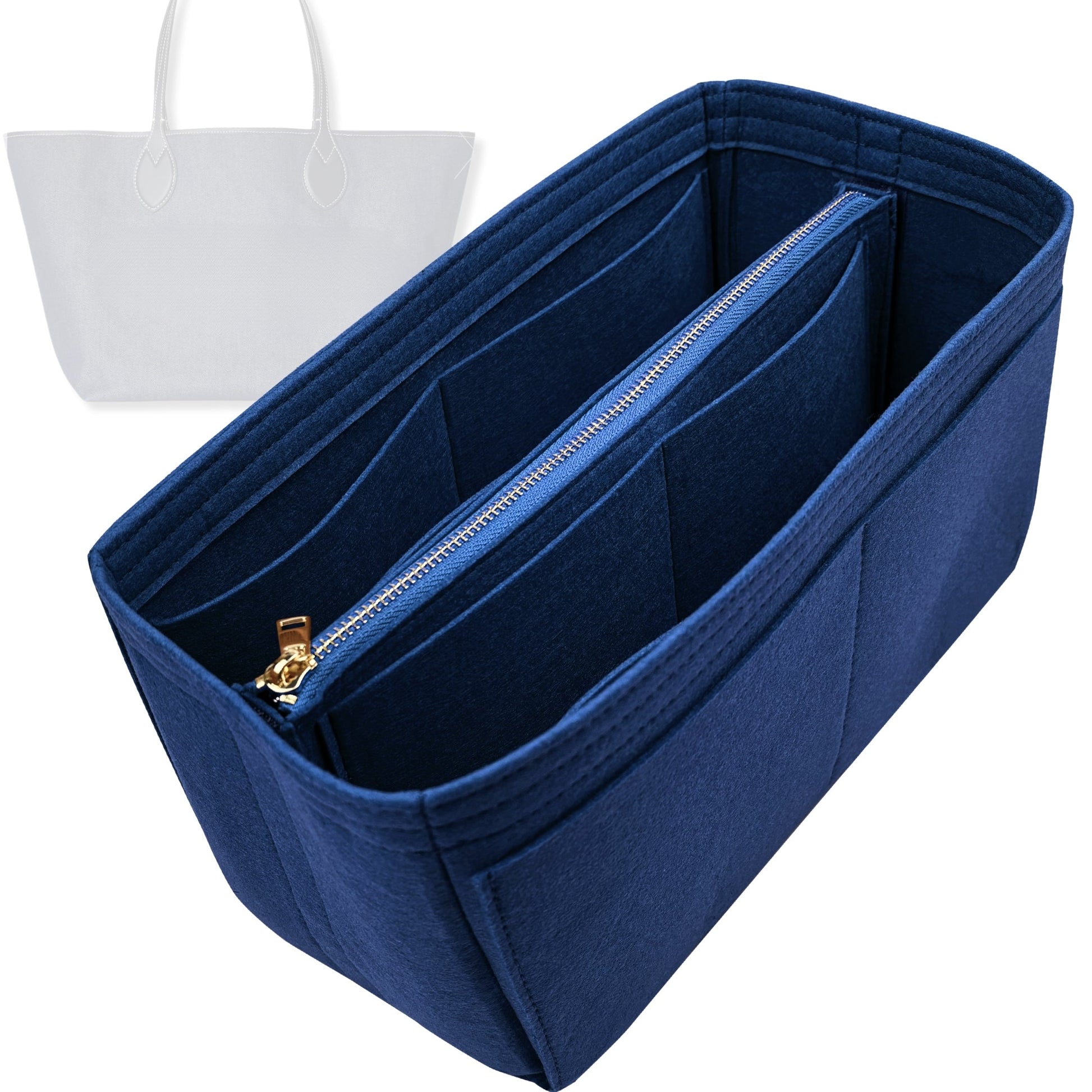Bag Insert for (Gucci, Totissima large tote) Organizer Tote Purse Organiser Liner Shaper [Premium Felt Material]